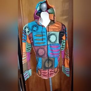 India Boutique Punked Out Hooded Jacket 2xl